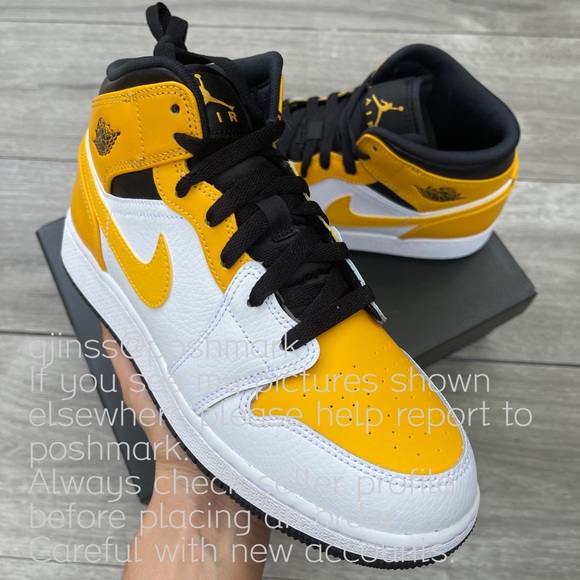 💛Air Jordan 1 Mid University Gold💛 - Picture 3 of 8